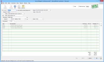 MoneyWorks Cashbook screenshot 8