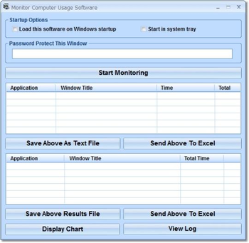 Monitor Computer Usage Software screenshot
