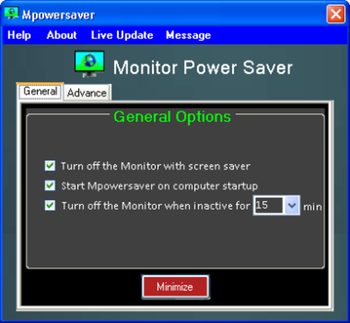 Monitor Power Saver screenshot