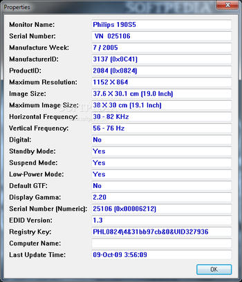 MonitorInfoView screenshot 2