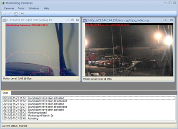 Monitoring Cameras screenshot