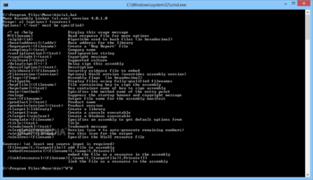 Mono for Windows screenshot