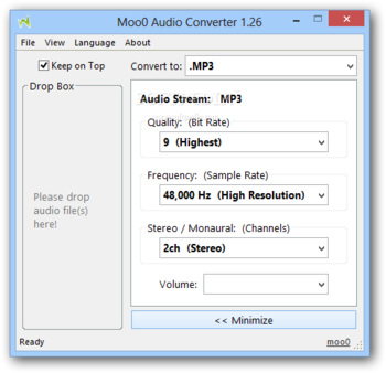 Moo0 Audio Converter screenshot 2