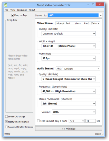 Moo0 Video Converter screenshot 2