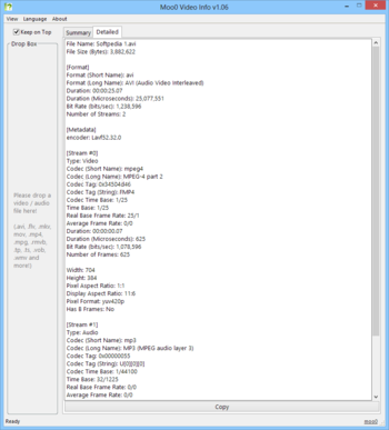 Moo0 Video Info screenshot 2