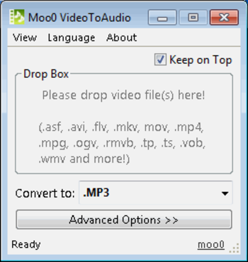 Moo0 Video to Audio screenshot