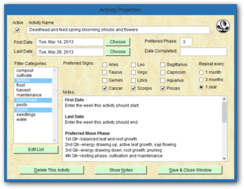 Moon Planting Matrix screenshot 7