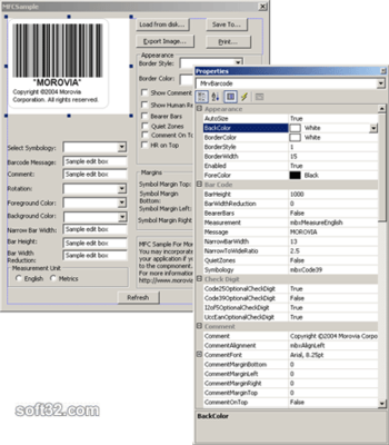 Morovia Barcode ActiveX Control screenshot 3