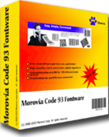 Morovia Code 128 Barcode Fontware screenshot