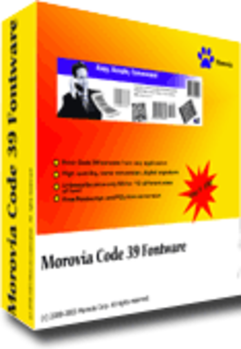 Morovia Code 39 Barcode Fontware screenshot