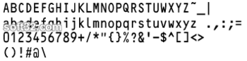 Morovia OCR-A OCR-B Fontware screenshot 2