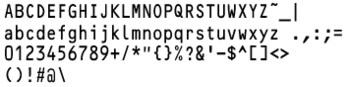 Morovia OCR-A OCR-B Fontware screenshot 3
