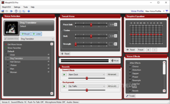 MorphVOX Pro screenshot