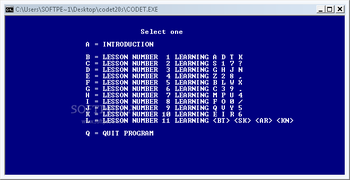 Morse Code Teaching Program screenshot