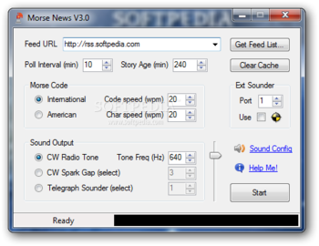 Morse Code Tools (formerly RSS to Morse) screenshot