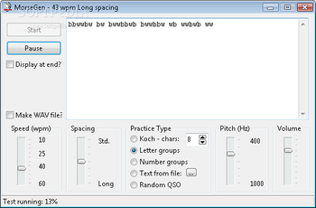 MorseGen screenshot