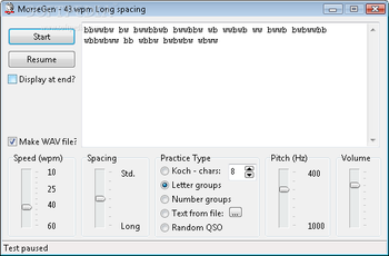MorseGen screenshot 2