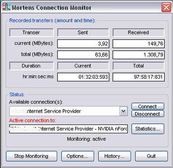 Mortens Connection Monitor screenshot
