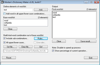 Mortens Dictionary Maker screenshot