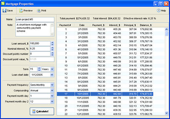 Mortgage Calculator screenshot