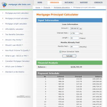 Mortgage calculators collection screenshot 2