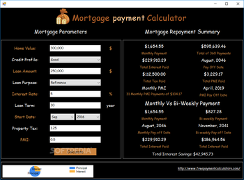 Mortgage Payment Calculator screenshot