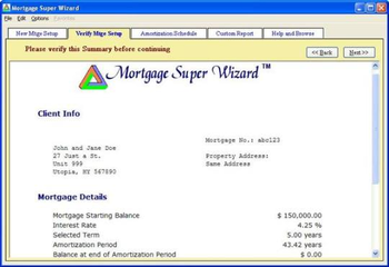 Mortgage Super Wizard screenshot 2
