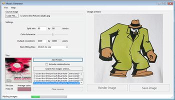 Mosaictor screenshot