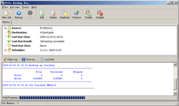 Mosoo File Backup Pro screenshot