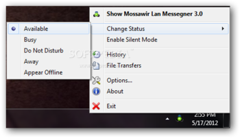 Mossawir LAN Messenger screenshot