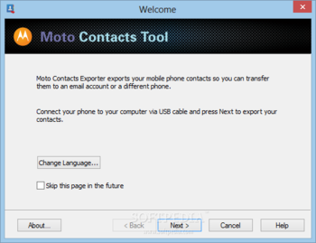 Moto Contacts Tool screenshot