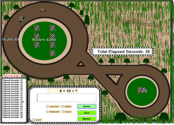 Motorcycle Math Racer screenshot