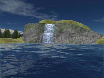 Mountain Lake Waterfall Screensaver screenshot