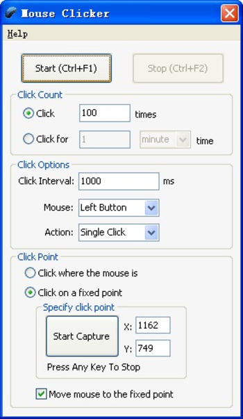 Mouse Clicker screenshot