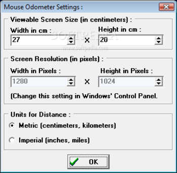 Mouse Odometer screenshot 3