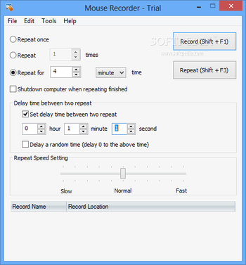 Mouse Recorder screenshot