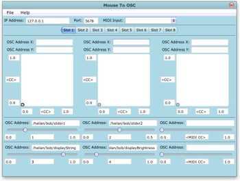Mouse to OSC screenshot