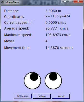 MouseMeter screenshot