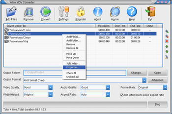 MOV Converter screenshot 2