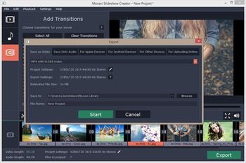 Movavi Slideshow Creator screenshot