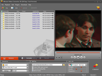 Movavi Video Converter 3D screenshot