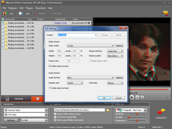 Movavi Video Converter 3D screenshot 2
