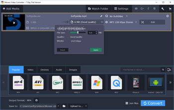 Movavi Video Converter screenshot