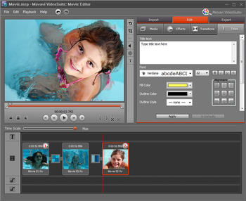 Movavi Video Editor screenshot