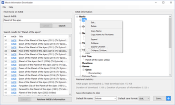 Movie Information Downloader screenshot