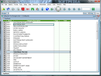 Movie Magic Budgeting screenshot