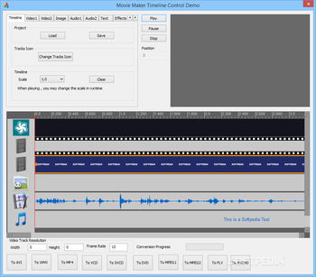 Movie Maker Timeline Control screenshot