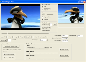 Movie Player ActiveX Control screenshot