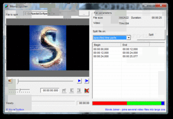Movie Splitter screenshot