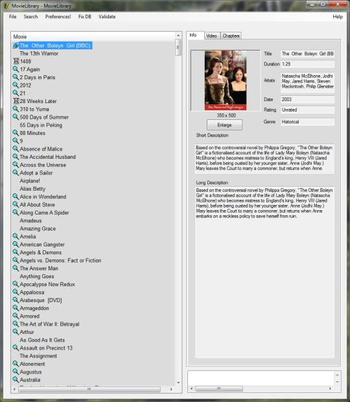 MovieLibrary screenshot